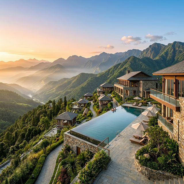 Hill View Resort - Luxury mountain retreat surrounded by lush green hills